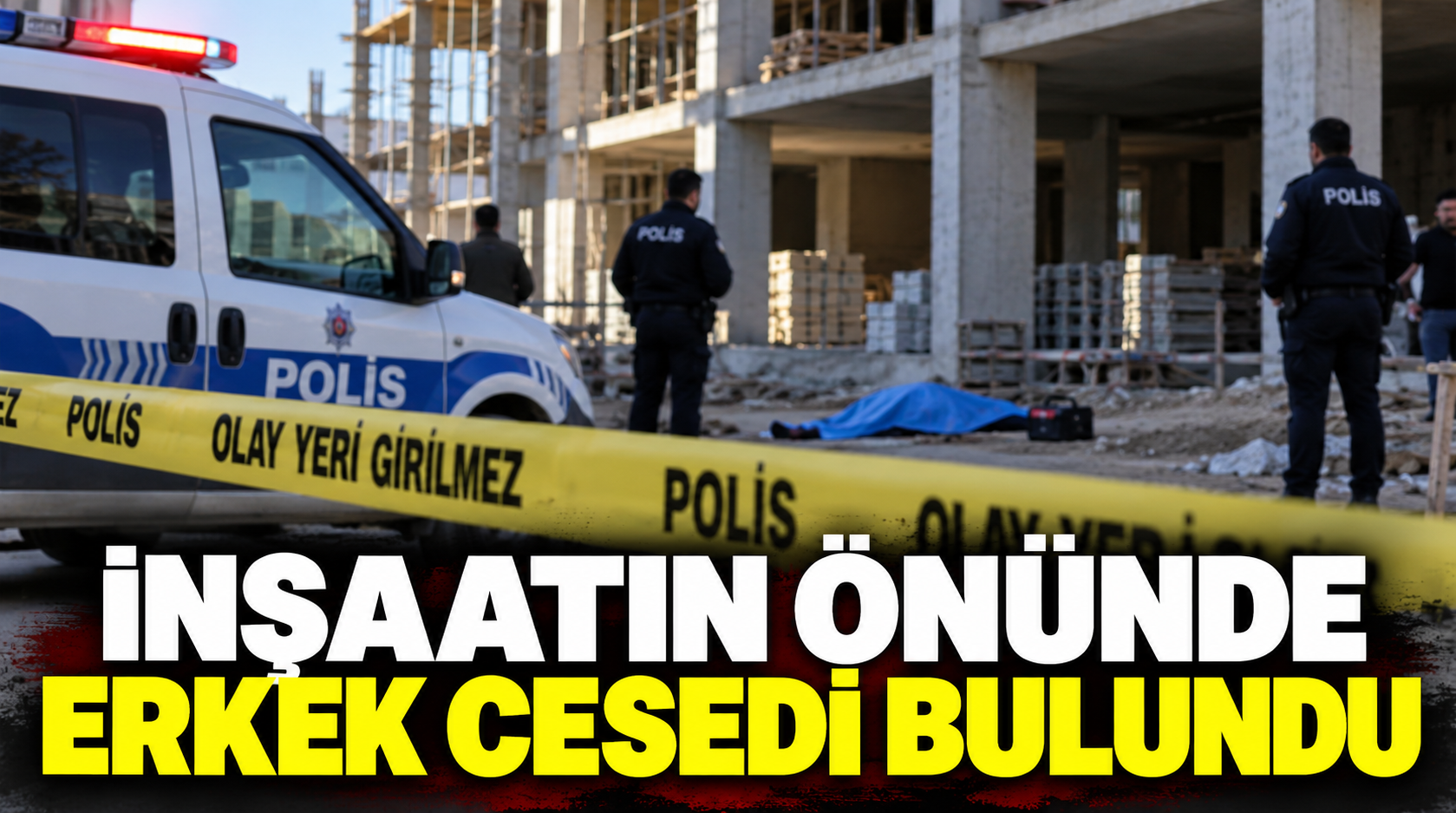 İnşaat önünde erkek cesedi bulundu!