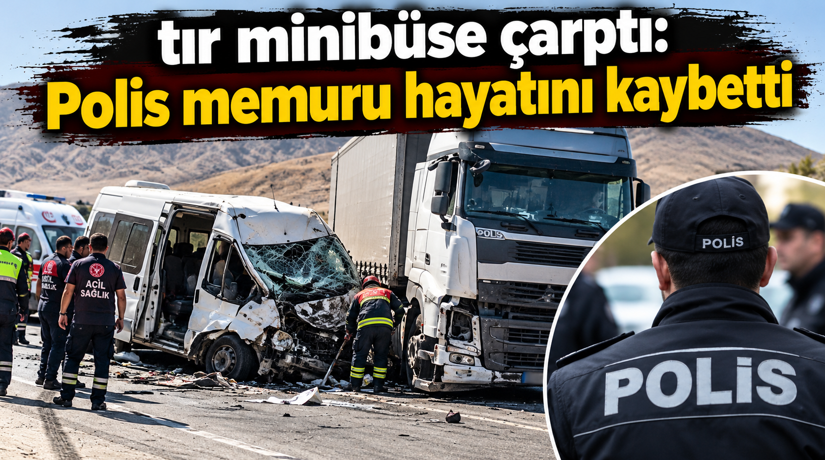 Feci kazada polis memuru hayatını kaybetti!