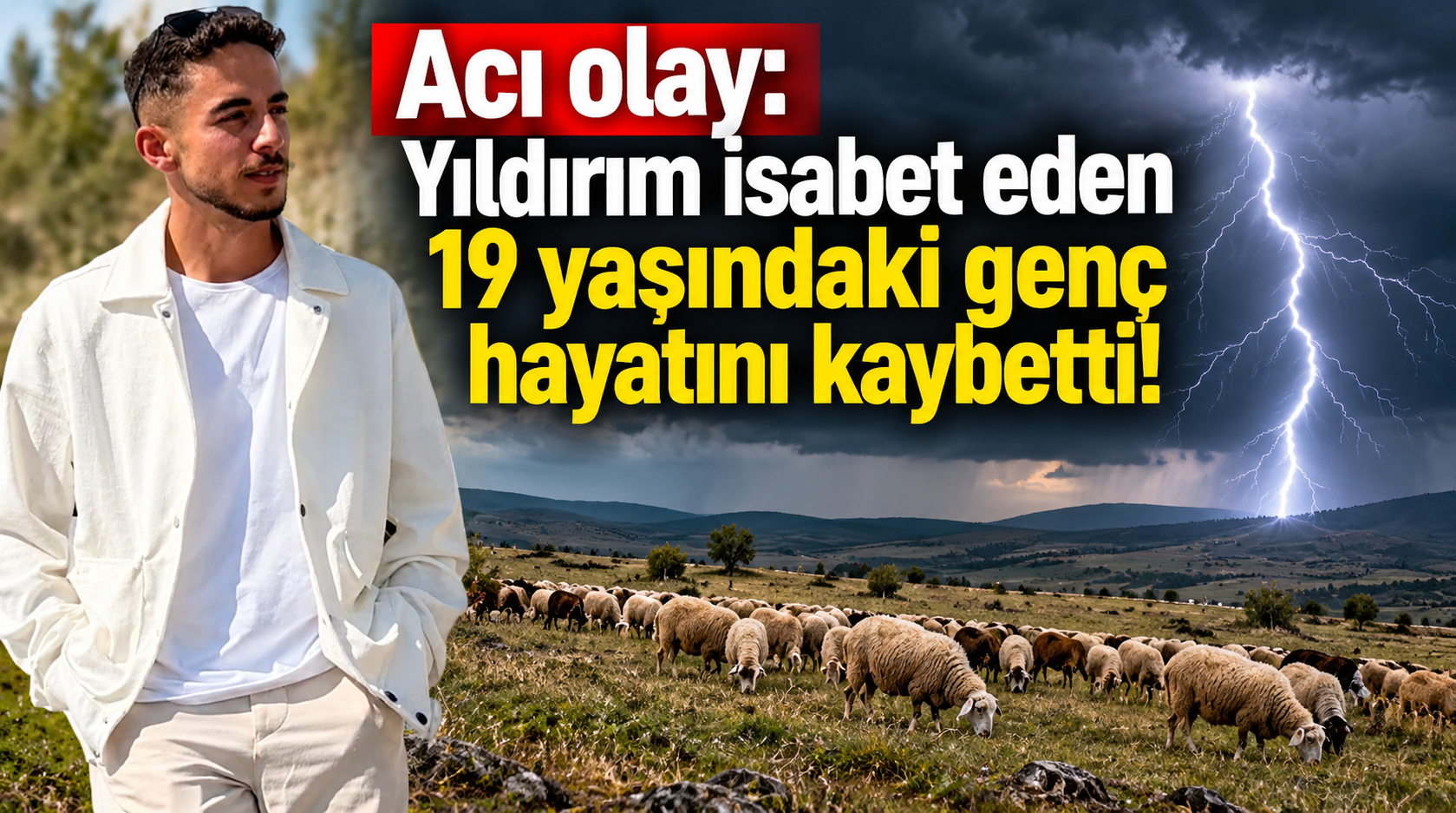 Acı olay: Yıldırım isabet eden 19 yaşındaki genç hayatını kaybetti!