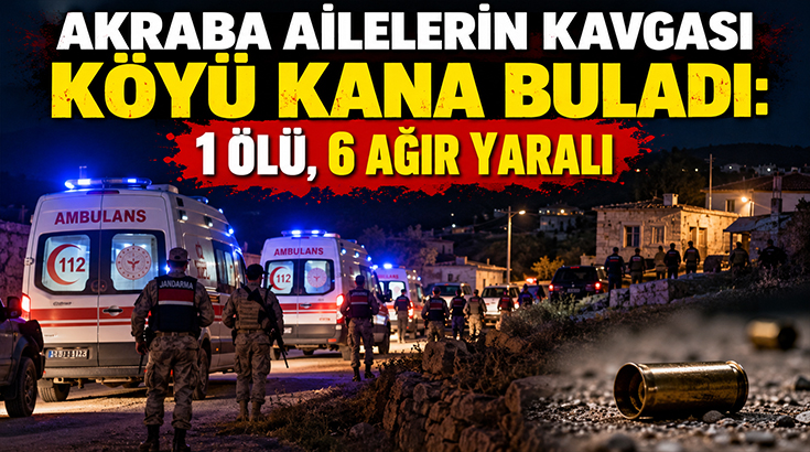 Akraba ailelerin kavgası köyü kana buladı: 1 ölü, 6 ağır yaralı