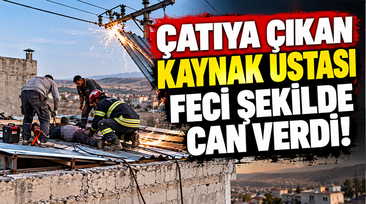 Dama çıkan kaynak ustası feci şekilde can verdi!